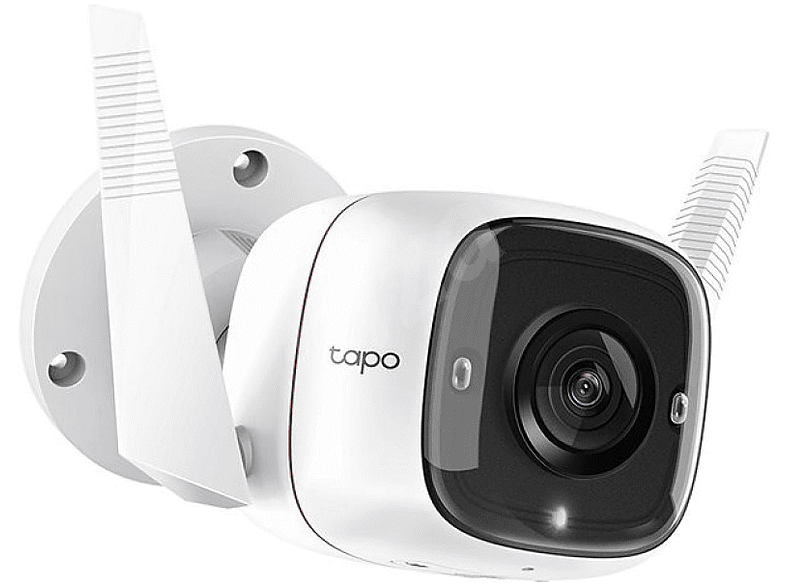 Cámara de vigilancia IP - TP-Link Tapo C310, Micrófono, Full HD+, Audio bidireccional, Visión nocturna, Blanco