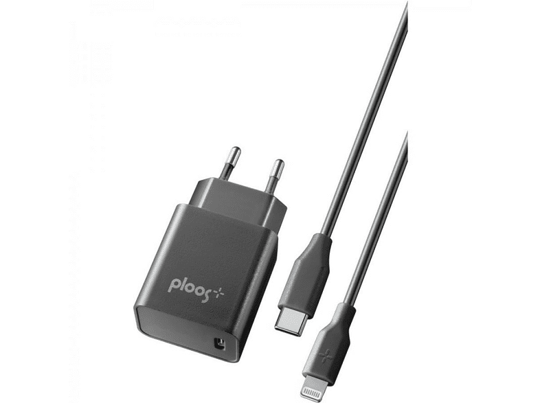Cargador - Cellular Line PLTCKITC2LPD18WK, USB-C, Lightning, Para Apple iPhone, 18W, Negro