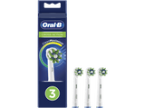 Recambio para cepillo dental - Oral-B, CrossAction, con Tecnología CleanMaximiser, Pack De 3, blanco