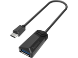 Adaptador USB - Hama 00200312, USB-C, USB-A, USB 3.2, OTG, 5000 Mbit/s, Negro