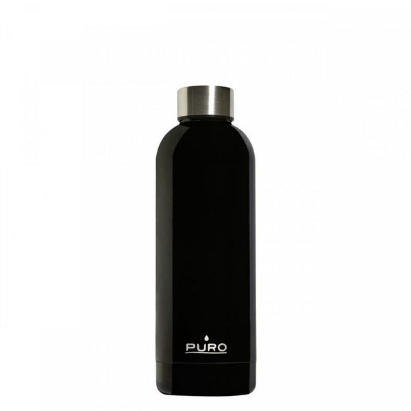 Botella - Puro Hot&Cold, 500ml, Térmico, Acero inoxidable, Negro