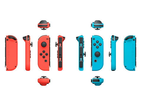 Mando - Joy-Con Set, Nintendo Switch, Izquierda y Derecha, Vibración HD, Rojo y Azul Neón