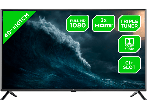 TV DLED 40" - OK OTV 40F-5023C, Full-HD, 60Hz, Negro