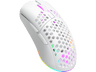 Ratón gaming - ISY IGM 5000-WT Ultralight WL RGB Gam Mouse, Inalámbrico, Scroll, Blanco