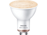 Bombilla inteligente - Philips PAR16 GU10, Luz Blanca Fría/ Cálida, WiFi, Bluetooth, Smart Led, Blanco