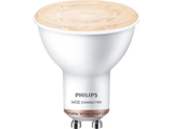 Bombilla inteligente - Philips PAR16 GU10, Luz Blanca Fría/ Cálida, WiFi, Bluetooth, Smart Led, Blanco