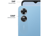Móvil - OPPO A17, Lake Blue, 64 GB, 4 GB RAM, 6.5 HD+, MediaTek Helio G35, 5000 mAh, Android