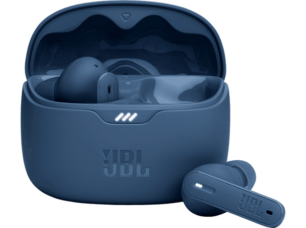 Auriculares True Wireless - JBL Tune Beam, 48h Autonomía, Graves puros, Cancelación ruido, Azul