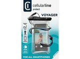 Funda - Cellular Line VOYAGER22K, Universal, Móviles 8 cm x 16.5 cm, 6.49 , Certificación IPX8, Negro