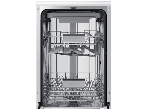 Lavavajillas - Samsung DW50R4070FW/EC, Independiente, 6 programas, 45 cm, AutoOpen, Blanco