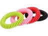 Repelente de mosquitos - NK Pulseras Cintronela, Pack 4, Hasta 250 h, Aceite de esencial, Multicolor