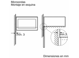 Microondas integrable - Balay 3CG5172N2, 800 W, 5 niveles, 20 l, Negro