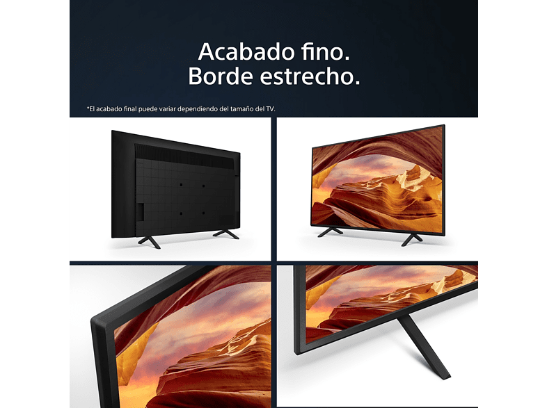 TV LED 43 - Sony BRAVIA 43X75WL, 4K HDR, Smart TV (Google TV), Google Assistant, Alexa, Siri, Bluetooth, Chromecast, Eco, BRAVIA Core, Marco Fino