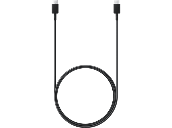 Cable USB C - Samsung EP-DX310JBEGEU, 1.8m, 3 A, Macho-Macho, Negro