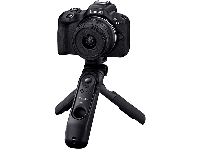 Cámara EVIL - Canon R50, Con RF-S 18-45 F4.5-6.3 IS, Kit creator, 24.2 megapixel, Wi-Fi, Negro