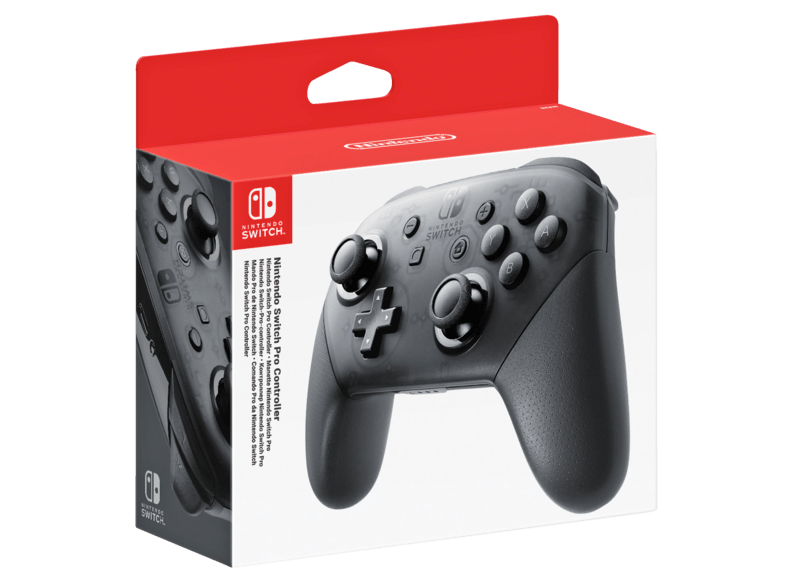 Mando - Nintendo Switch, Mando Pro-Controller, Cable USB, Vibración HD, Negro