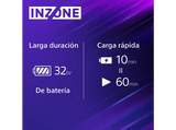 Auriculares gaming - Sony INZONE H9 + Tarjeta PlayStation 20€, Noise Cancelling, Inalámbricos, Sonido espacial 360, 32 horas, Micrófono, PC / PS5