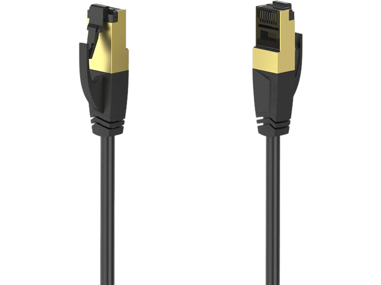 Cable Ethernet - Hama 00200692, Ethernet RJ-45, 1.5 m, Hasta 40 Gbps, Negro