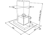 Campana - Teka DG3-985, Isla, 1200m3/h, Ecopower, 4 lámparas LED