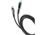 Cable USB - CellularLine USBDATADISC2CTAB2K, Con pantalla, USB-C a USB-C, 2 m, 100 W, Negro