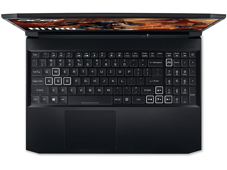 Portátil gaming - Acer AN515-57, 15.6 Full HD, Intel® Core™ i5-11400H, 8GB RAM, 512GB SSD, GeForce RTX™ 3050Ti, Sin sistema operativo