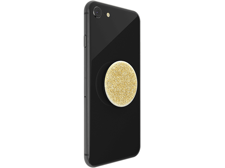 Soporte adhesivo para móvil - PopSockets Glitter Gold, Soporte adhesivo, Oro
