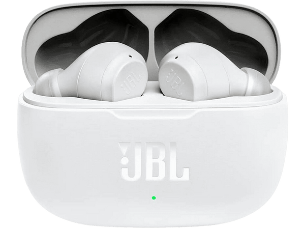 Auriculares inalámbricos - JBL Wave 200 TWS, True Wireless, De botón, Bluetooth 5.0, Hasta 20 h, IPX2, Blanco