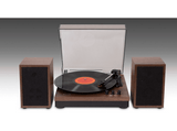 Tocadiscos - Muse MT-108 BT, Dos altavoces externos, 3 Velocidades, Adaptador de grabación de 45 RPM, Marrón