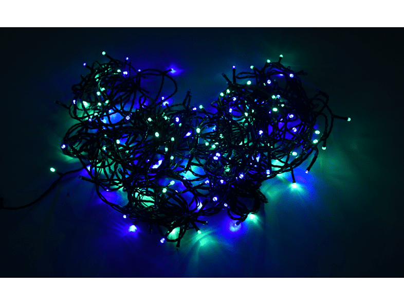 Luces LED - Muvit IO MIOGAR001, RGB + Blancos (CCT),3.6W, 20.000 h, 60 LED, IP44, Negro
