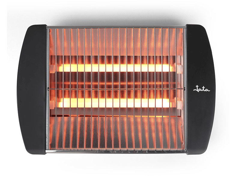 Tostadora - Jata JETT1587, 400 W, Plana, Bandeja recogemigas, 2 barras de cuarzo, Plata