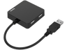 Hub USB/Concentrador - Hama 00200121, 4x Puertos USB, USB 2.0, 480 Mbps, Negro