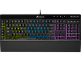Pack Teclado + Ratón - Corsair K55 , QWERTY, USB, Retroiluminación LED RGB, 1000 Hz, DPI, Negro
