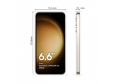 Móvil - Samsung Galaxy S23+ 5G, Cotton White, 256GB, 8GB RAM, 6.6 FHD+, Qualcomm Snapdragon, 4700mAh, Android 13