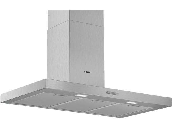 Campana - Bosch DWB96BC50, Decorativa, 590 m3/h, 3 velocidades, 90 cm, Inox