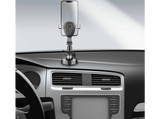 Soporte móvil para coche - CellularLine GRAVITYHOLDERWINDK, Rotación de 360°, Flexible, Negro