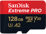 Tarjeta Micro SDXC - SanDisk Extreme PRO, 128 GB, Hasta 200 MB/s, UHS-I, U3, V30, A2, 4K UHD y Full HD, Negro