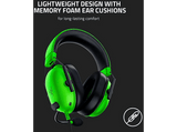 Auriculares gaming - Razer BlackShark V2 X, De diadema, Con cable, Jack 3.5 mm, Sonido 7.1, Micrófono, Verde