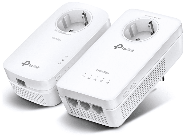 Kit Powerline WiFi - TP-Link TL-WPA8631P, Doble Banda, 1300 Mbps, MIMO, OFDM, Blanco
