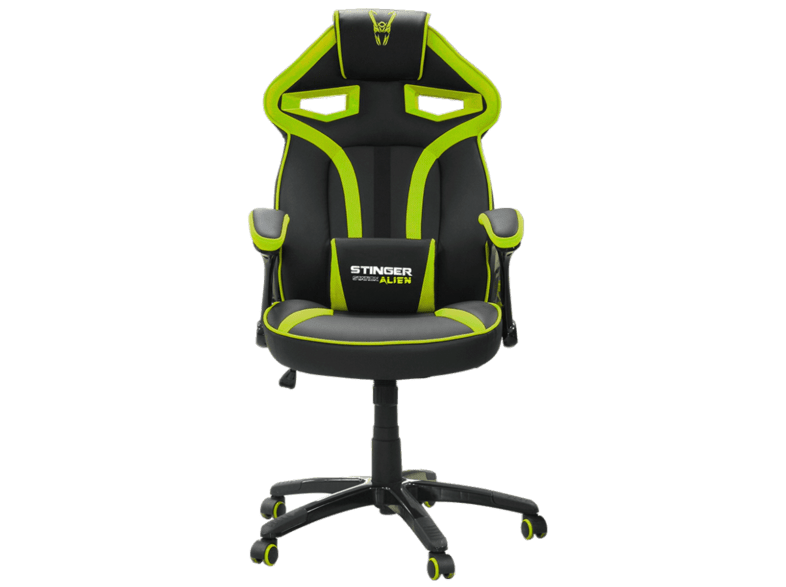 Silla gaming - Woxter Stinger Station Alien, Respaldo con ajuste automático, Transpirable, Verde