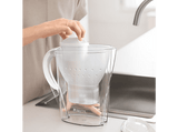 Jarra filtrante - Brita Marella, 2 filtros MAXTRA+, Termo 500ml, 2.4 L, Blanco