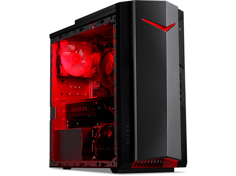 PC gaming - Acer Nitro 50 N50-640 DG.E2VEB.00B, Intel® Core™ i5-12400F, 16GB RAM, 1TB SSD, GTX1650, Sin sistema operativo