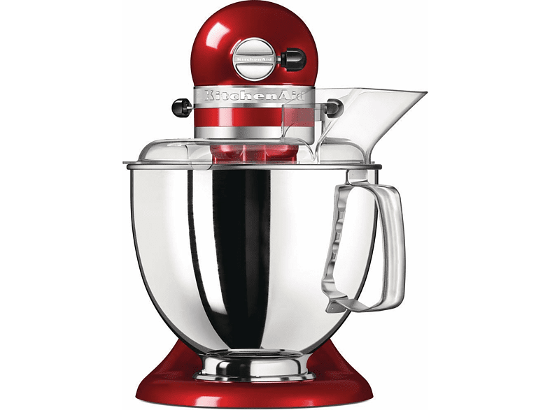 Robot de cocina - Kitchen Aid Artisan, 300 W, 4.8 L, Rojo
