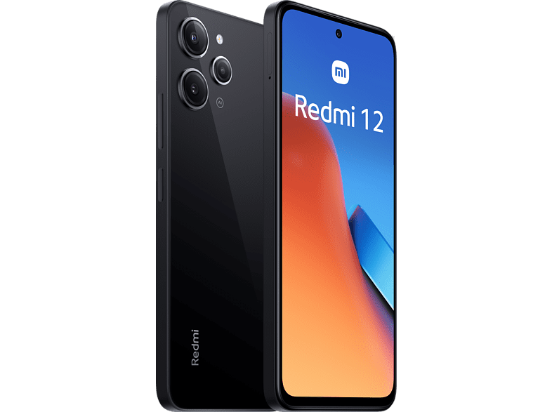 Móvil - Xiaomi  Redmi 12, Midnight Black, 128 GB, 4 GB RAM, 6.79 FHD+ IPS, MediaTeck Helio G88, 5000 mAh, Android