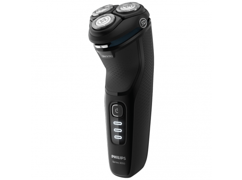 Afeitadora eléctrica - Philips S3233/52, Para hombre, Afeitado apurado y cómodo, Uso en seco y húmedo