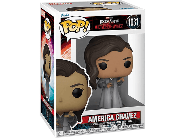 Figura - Funko Pop! Marvel: América Chavez (Doctor Strange: En el multiverso de la locura), 9 cm, Multicolor