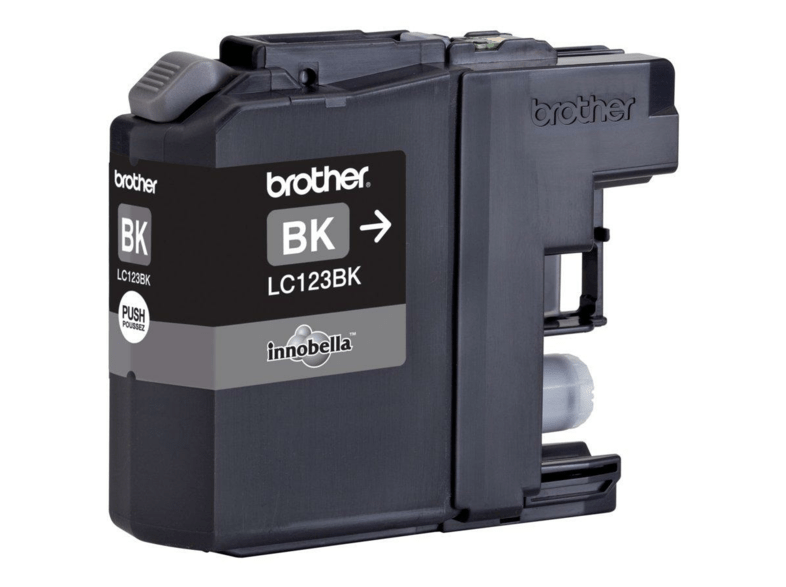 Brother LC123BK - Cartucho de impresión - Alto rendimiento - 1 x negro - 600 páginas - blíster