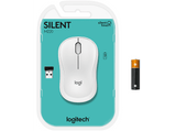 Ratón inalámbrico - Logitech M220 Silent, Inalámbrico, 1000 ppp, 3 botones, 2.4 GHz, Blanco