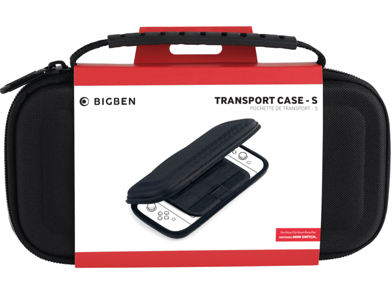 Funda - Bigben Transport Case-S, Para Nintendo Switch Lite, Negro
