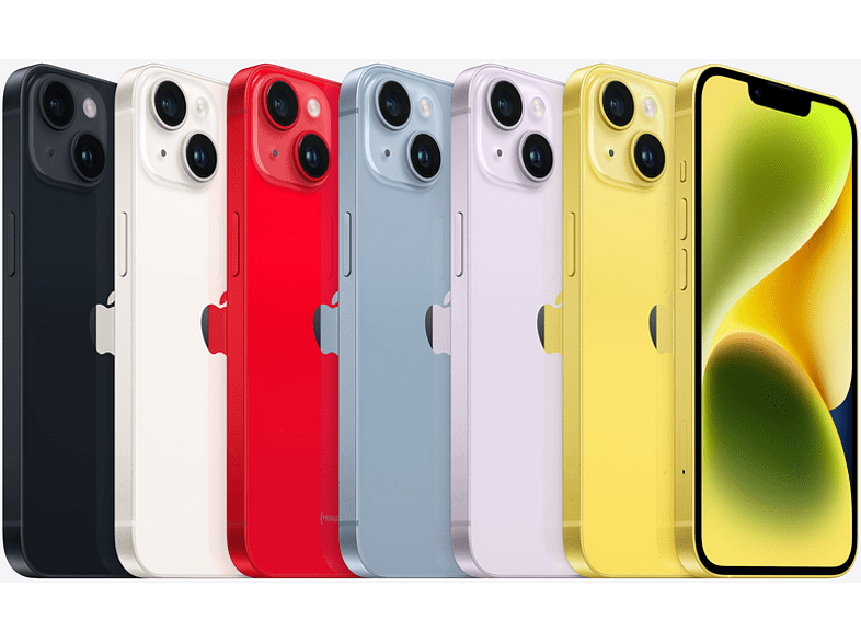 APPLE iPhone 14 Plus, Amarillo, 512 GB, 5G, 6.7  Pantalla Super Retina XDR, Chip A15 Bionic, iOS