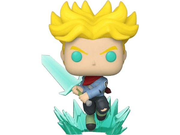 Figura - Funko Pop! Dragon Ball: Super Saiyan Trunks con espada, Vinilo, 10 cm